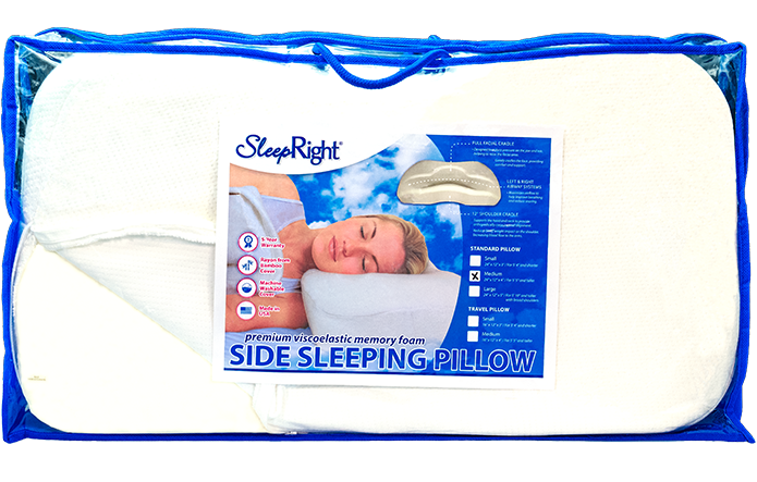 SleepRight Side Sleeping Pillow – Standard Size - SleepRight