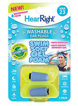 Volume-controlled soft foam earplugs New Details about   HearRight adjustable