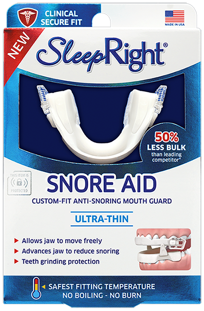 Photo of the SleepRight Snore Aid Package