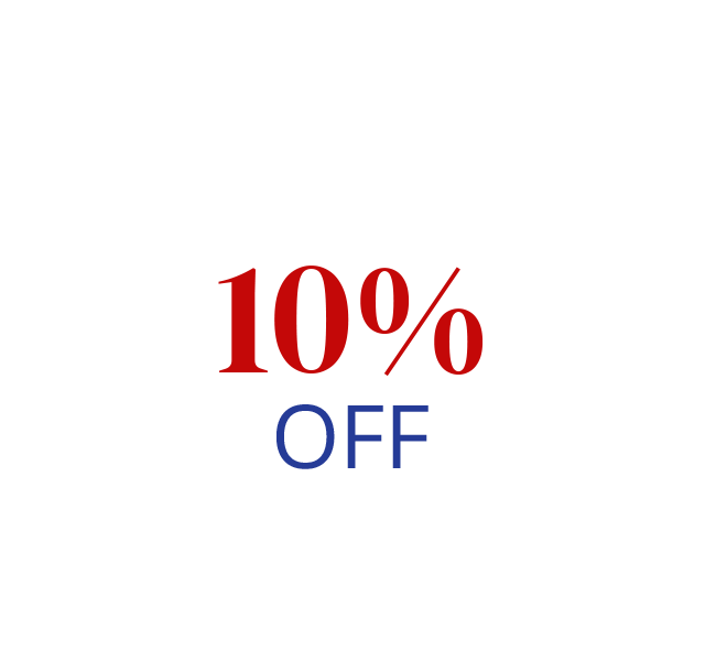Save 10% for our Memorial Day Sale